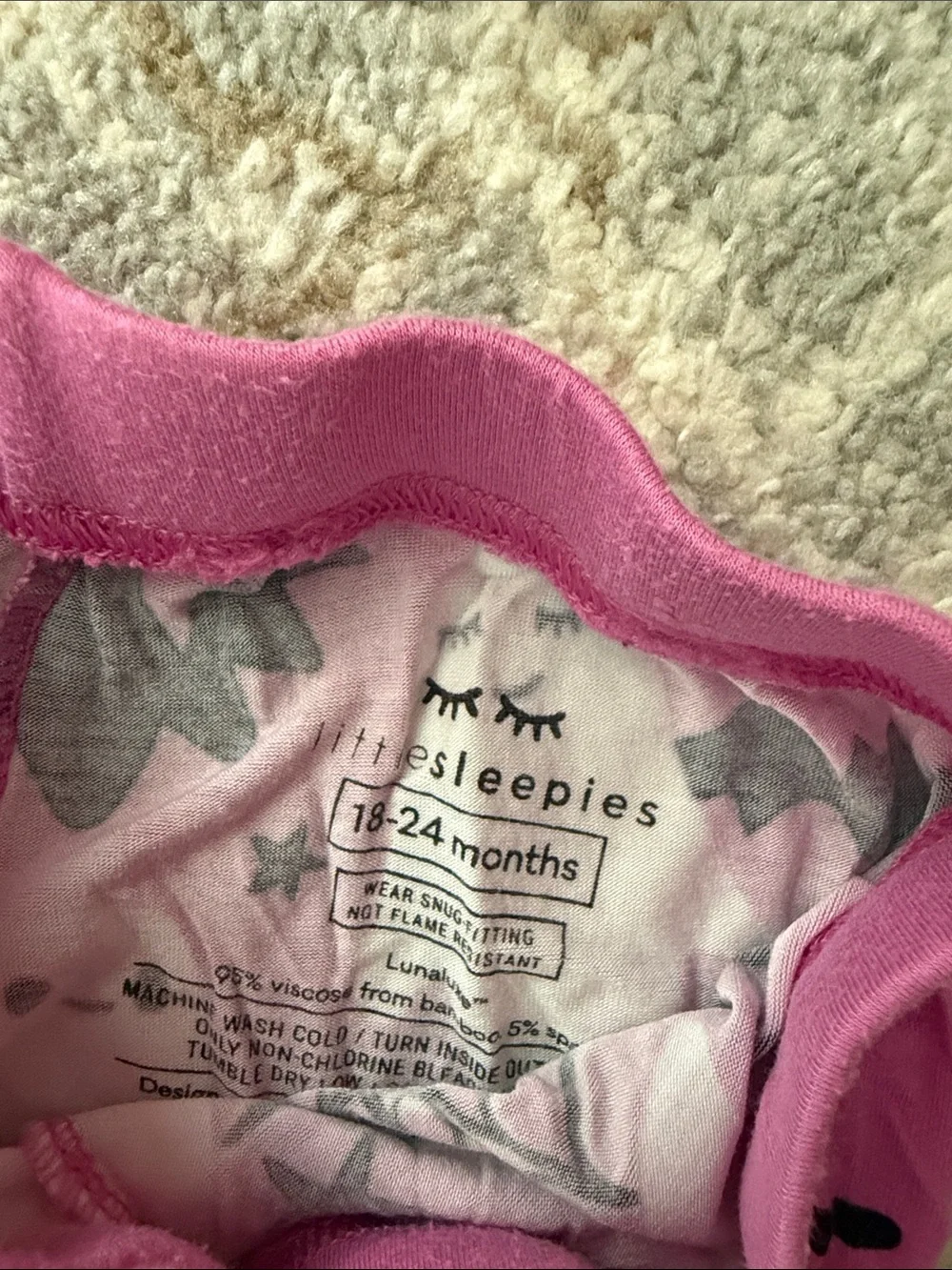 Little Sleepies Halloween Pink 2 piece Pajama